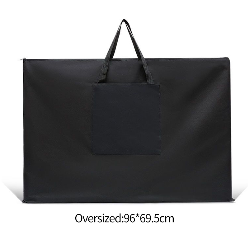 AngelMark-Bolsa para tablero de pintura de tela Oxford, impermeable, de gran capacidad, bolsa de dibujo Simple, conjunto de herramientas de dibujo para artistas y estudiantes: Blanco