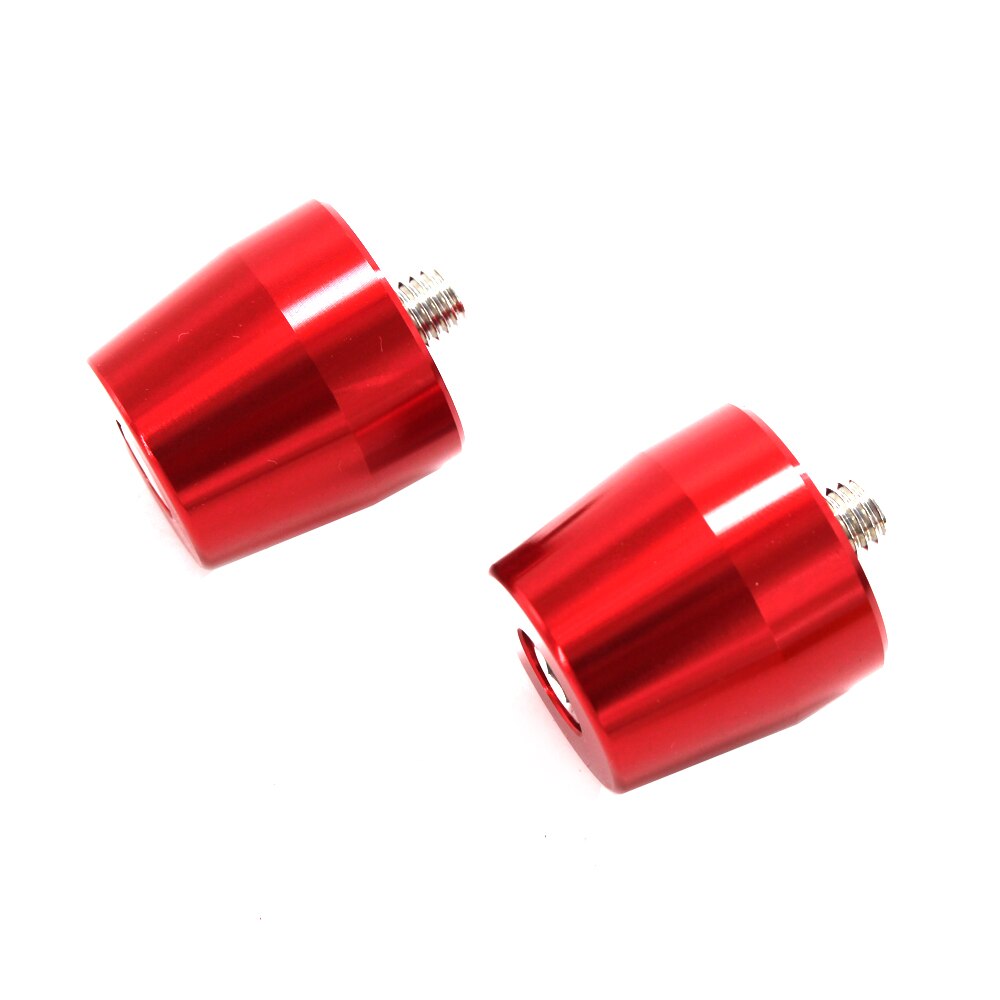 Empuñaduras de manillar para motocicleta KAWASAKI ER6N, ER6F, Z250, Z300, Z650, Z750, Z800, Z900, Z1000, extremos de barra, tapa deslizante, accesorios CNC: Rojo