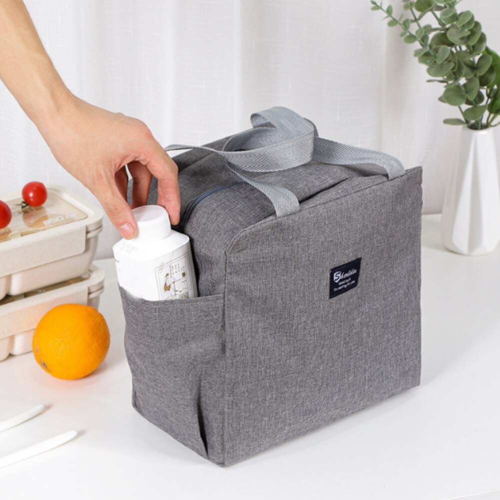 Draagbare Lunch Tas Thermische Geïsoleerde Lunch Box Tote Koeler Handtas Bento Pouch Diner Container School Voedsel Opslag Zakken