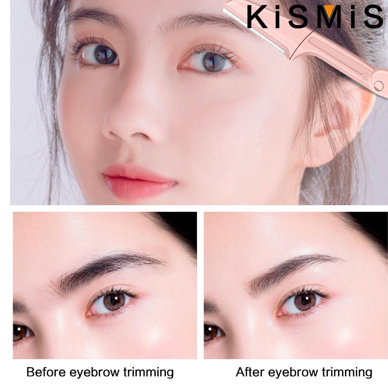 Kismis 3 Stks/set Trimmer Wenkbrauw Scheermes Veiligheidsmes Vormgeven Mes Haarverwijderaar Schraper Scheerapparaat Make-Up Tools