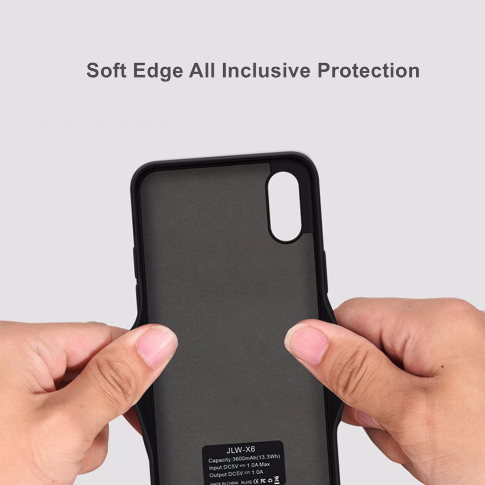 For Iphone XS Max Battery Case Smart Charger Silica gel Material Cover Power Bank For Iphone X XR XS Max Battery Case