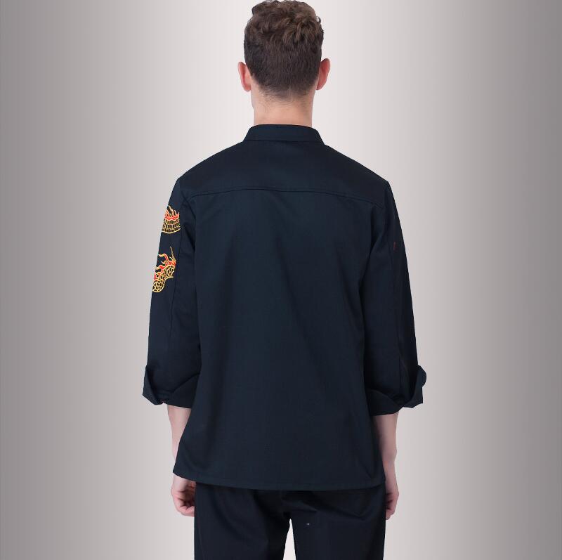 Cook suit long-sleeve chefs uniform work wear Jacket + apron Western restaurant canteen cake shop hotel Chef Outfit