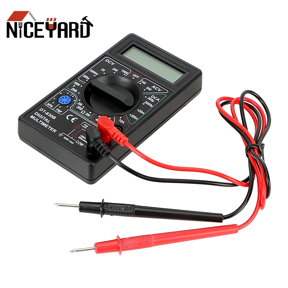 NICEYARD DT-830B Multimeter analysieren Instrument Ohmmeter Volt Tester LCD Auto Palette Digital Voltmeter