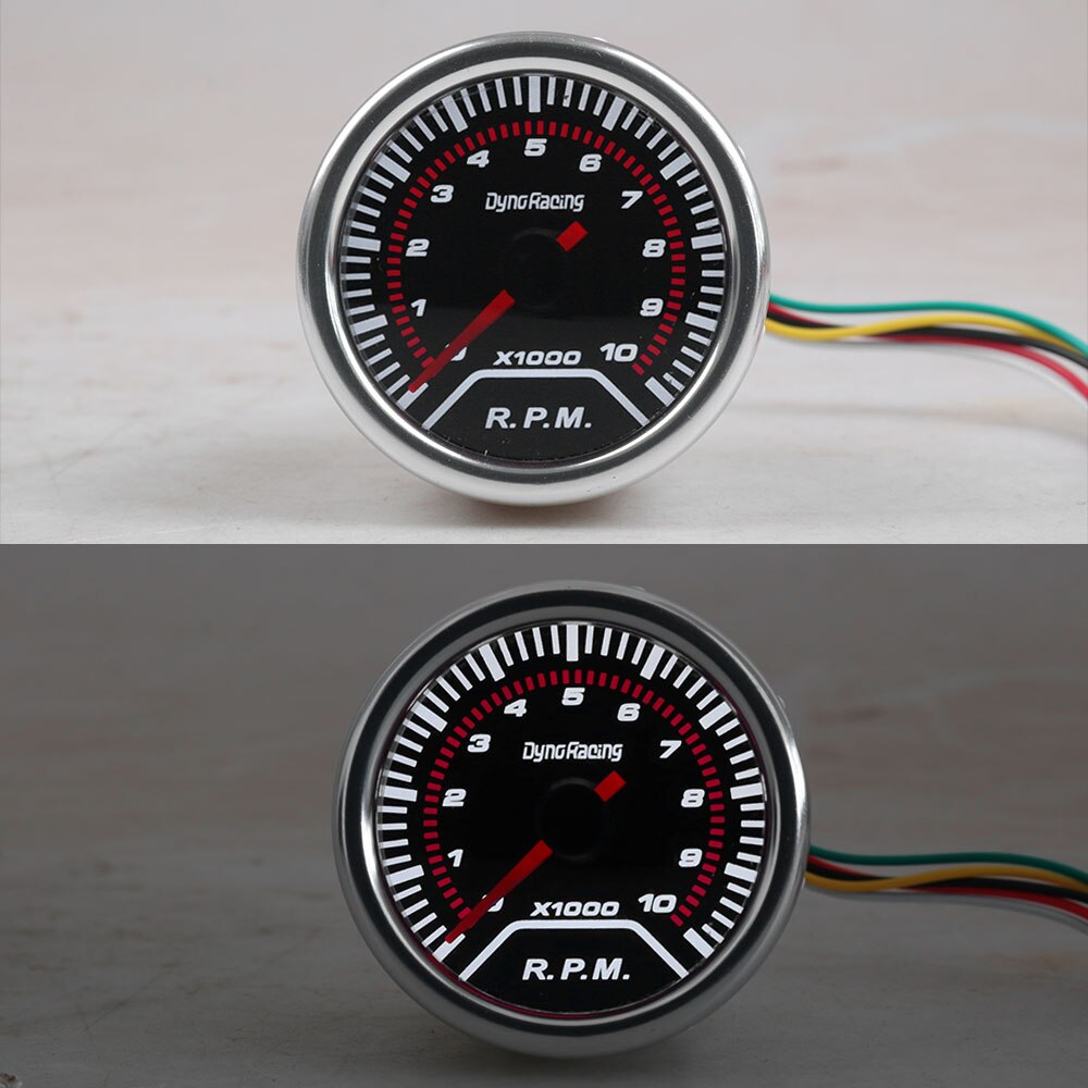 Dynoracing Tachometer 2 "52mm Rauch Objektiv 0-10000 Rpm Messgerät Super Helle LED beleuchtung Auto Meter BX101945