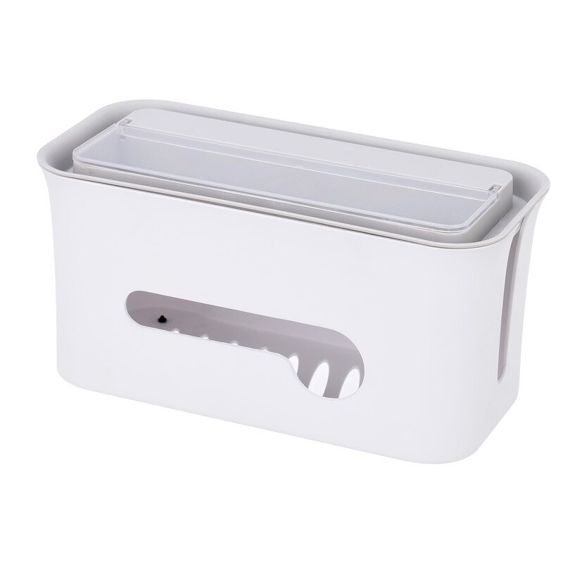 Plastic Wire Storage Box Wire Line Collection Power Strip Cable Organizer Box Winder Container Manager Storage Case Holder