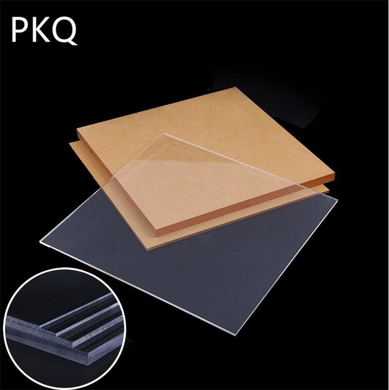 1PCS 2-10mm Thickness Clear Acrylic Perspex Sheet Cut Plastic Transparent Board Perspex Panel Durable 20*20CM/20*30CM/30*40CM