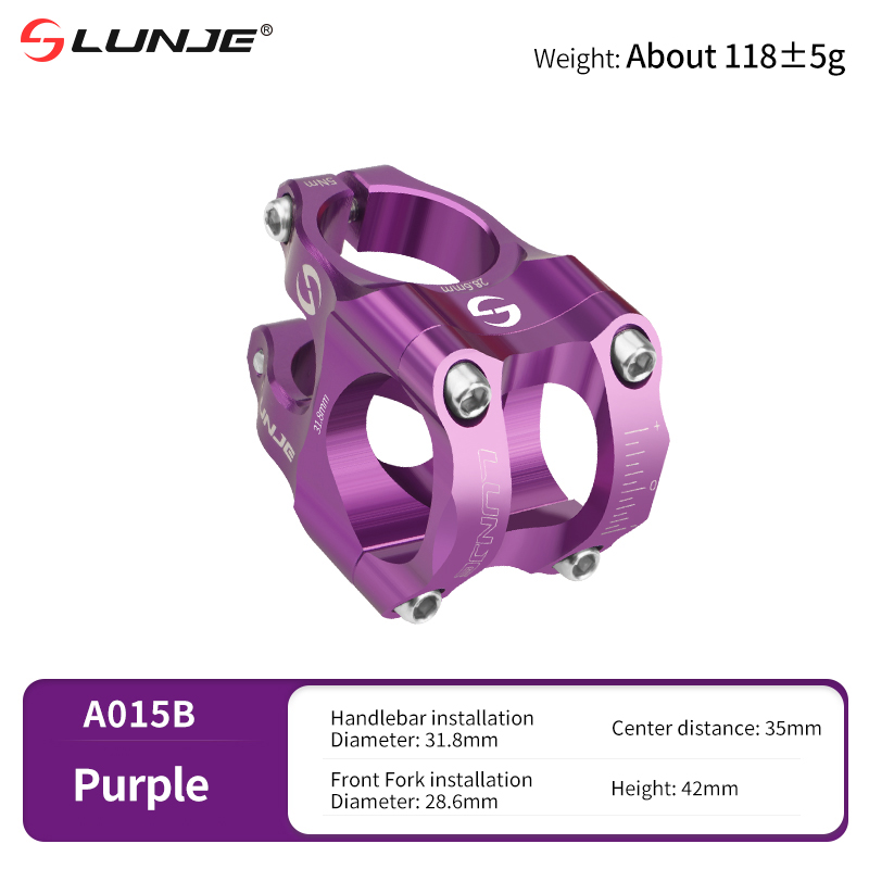 Tige de vélo de route et vtt CNC, pont de vélo de montagne, puissance courte 31.8mm, élévateur d'escalade haute résistance