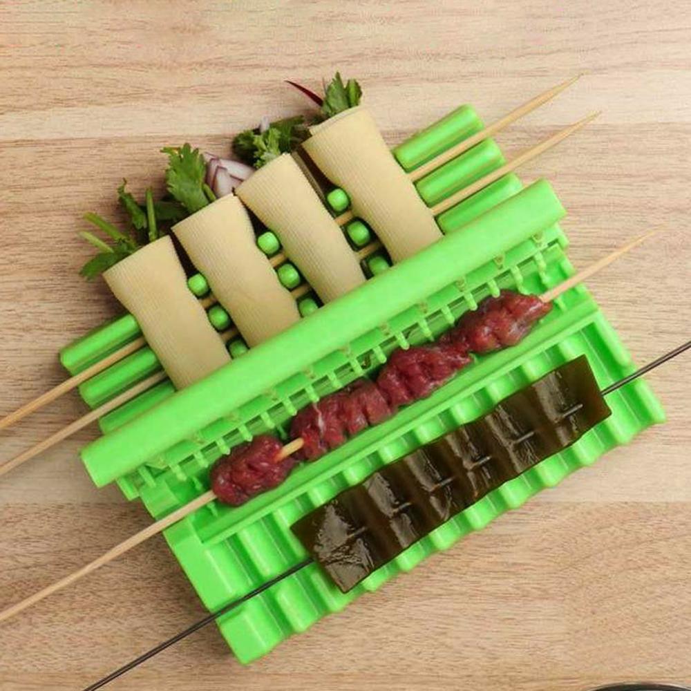 Box-maskin spett kebab-maker grill grill grönsakssnöre kök-tillbehör nötkött