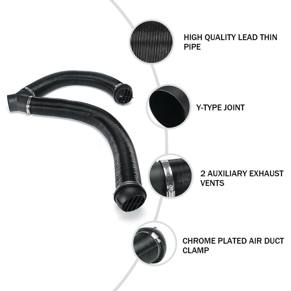 1 Set of Car Duct Air Discharge Pipe Replace Vehicle Heater Air Outlet Tube