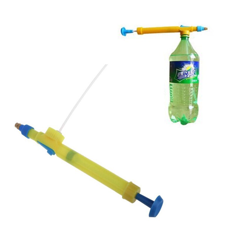 Grappige Ruimte Waterpistool Pull Soort Zwemmen Spuit Drank Fles Interface Plastic Trolley Gun Sproeier Outdoor Funny Strand Speelgoed