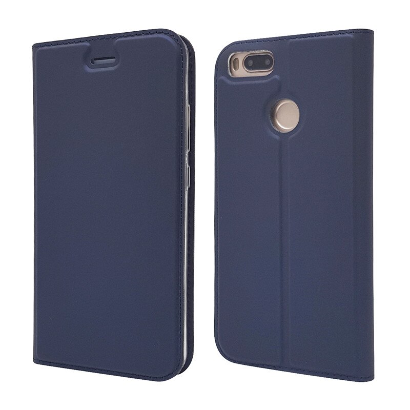 for Xiaomi Mi A1 Leather Case on for Fundas Xiaomi Mi A1 MI A1 Case for Xiomi Mi 5X Cover Magnet Flip Wallet Phone Cases Coque: For Xiaomi Mi 5X / Blue