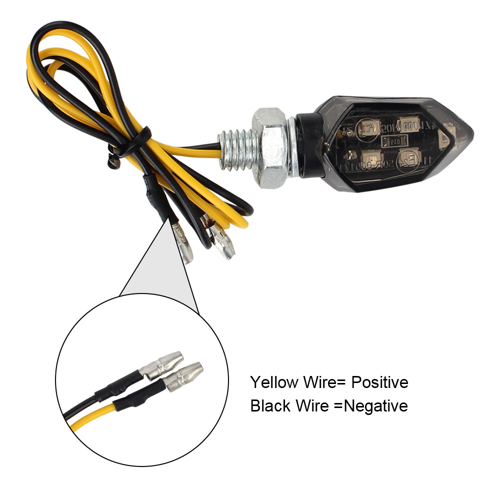 Mini 2 stücke Bernstein Blinker Motorrad LED Motorrad Lampe Universal- Super Helle LED Blinker Licht LED-Anzeigen Licht