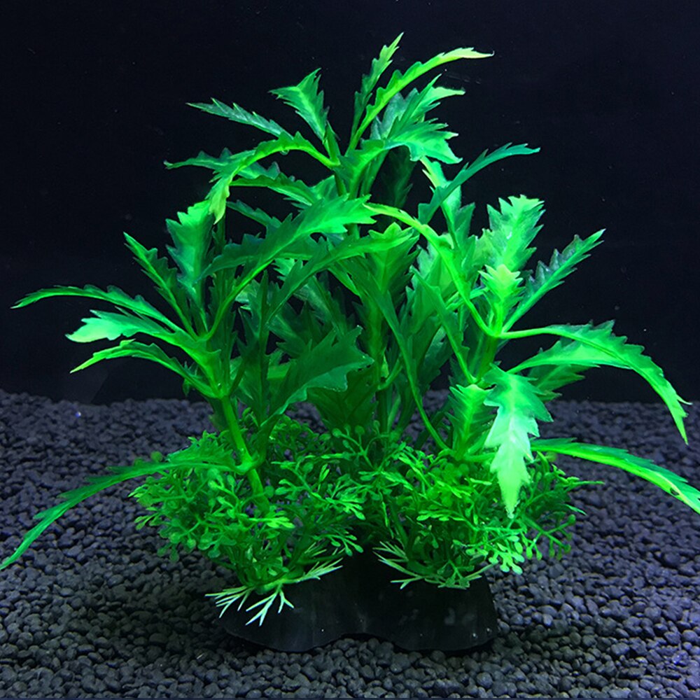 Simulatie kunstplanten decor water ornament plant aquarium 14cm decoratie
