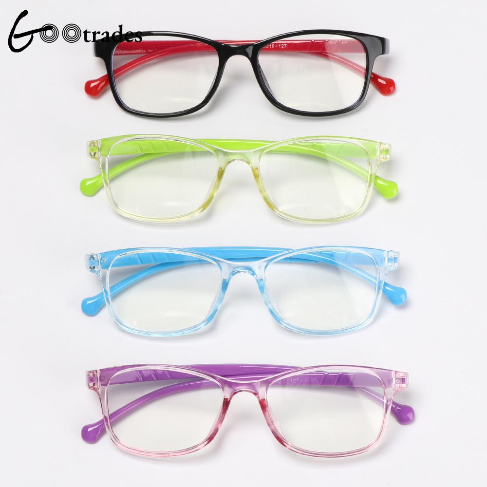 Round Anti-blue Light Kids Glasses Children Boys Girls Computer Glasses Protection Eyeglasses Ultra Light Frame