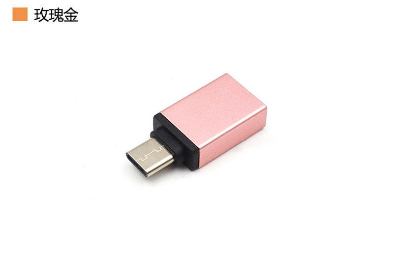 type-c til usb adapter omformer metall usb 3.0 hun til usb 3.1 type c hann synkroniseringsdatakonverter usb-c otg adapter 20 a 16: G