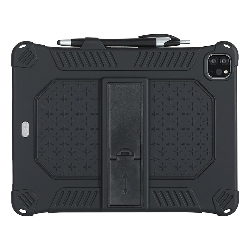 for iPad 11 PRO Tablet Case Upgraded Silicone Case Protective Case Anti-Fall with Tablet Stand and Capacitor Pen