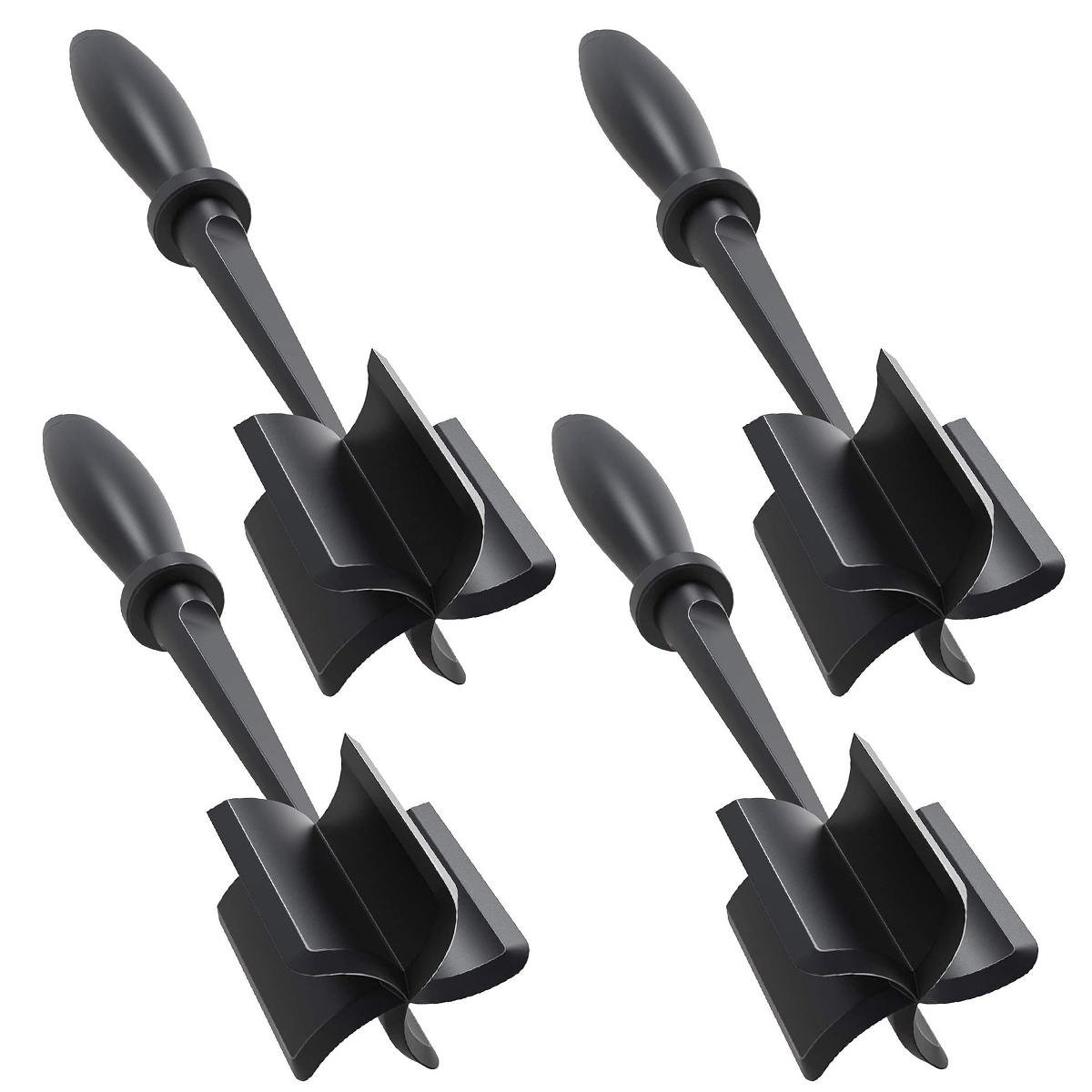 Multifunctional Meat Masher Heat Resistant Nylon Meat Chopper Tool Hamburger Chopper Potato Beef Separator Tool For Home Kitchen: GRAY