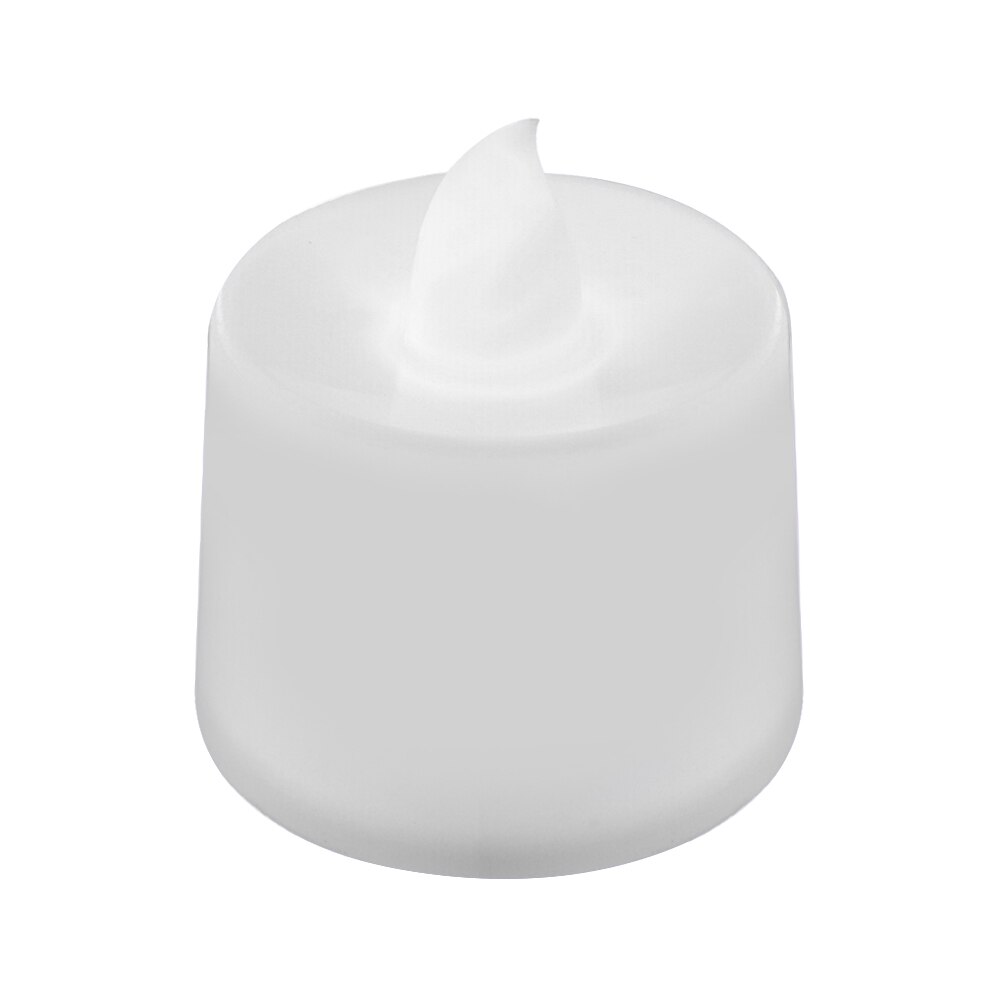 Velas de luz LED con forma de vela pequeña, velas creativas Led, velas sin llama a batería, decoración de de cumpleaños para el hogar, boda: Blanco