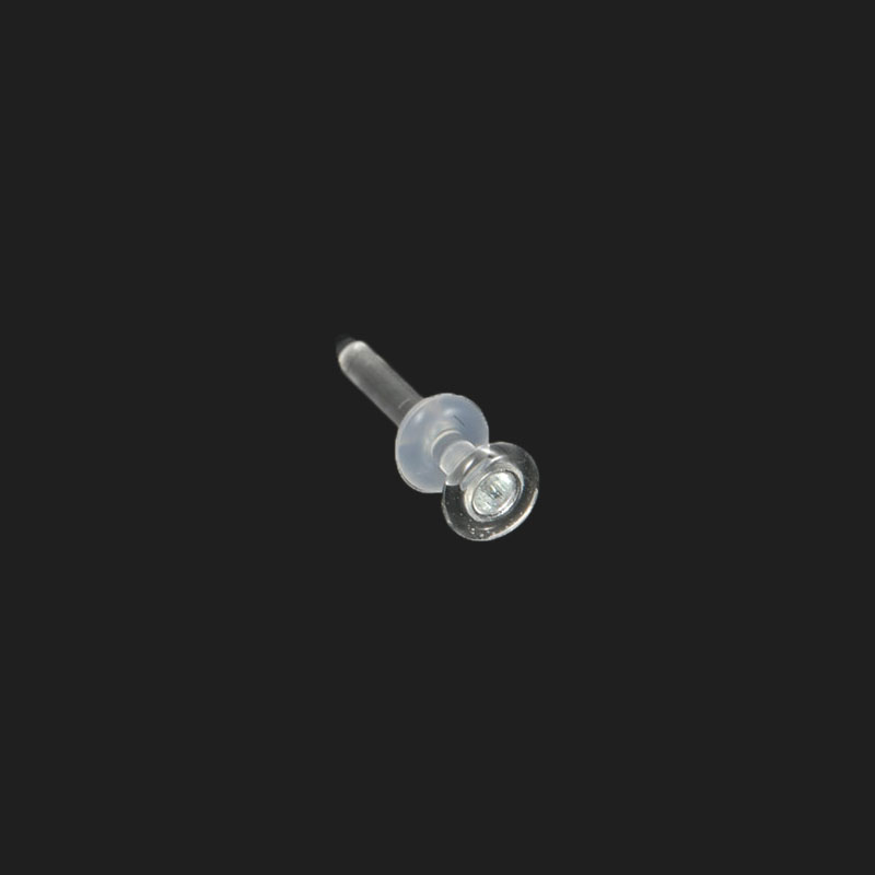 1Pc Glas Transparant Neus Stud Rechte Neus Ring Retainer Houder Neus Hoop Ring Body Piercing Sieraden 18G