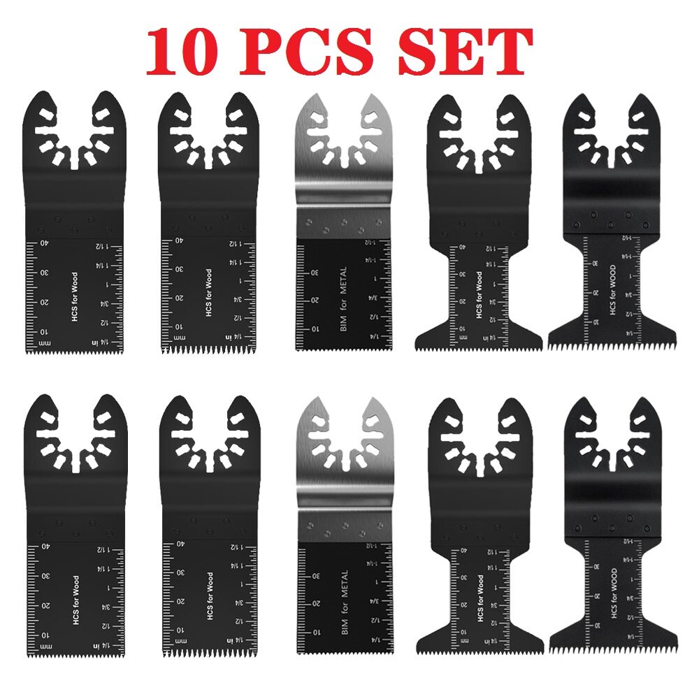 Universal Oscillating Multi Tool Saw Blade Quick Release Dewalt for Renovator Power Tool Wood Cutting 10-120Pcs/Set: 10PCS