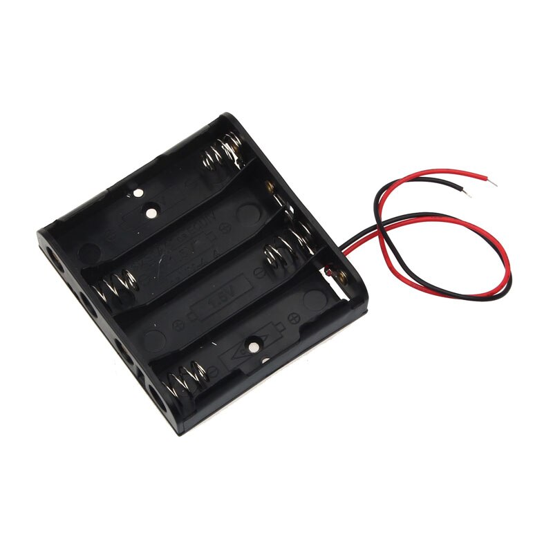 AA Power Battery Storage Case Plastic Box Holder With 4 Slots Batteries Container Battery Accessories аккумулятор: 4 Slots