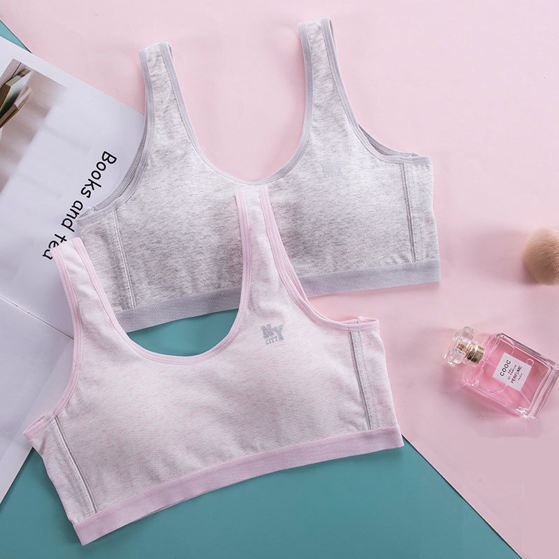 teenage underwear tops crop teens for girls training bra cotton small size padded 12/14/16 year old girls in underwear teen kids