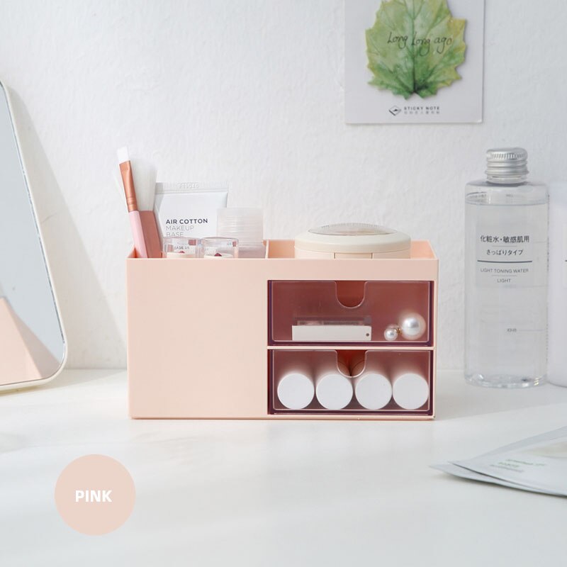 Make-up organizer lades plastic cosmetica opbergdoos sieradencontainer make-up koffer make-up kwasten houder organizers