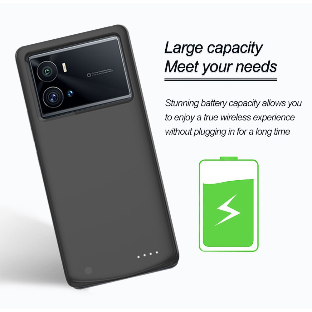Portable Power Bank Case For VIVO IQOO 9 9 Pro Battery Charger Cases 6800mAh External Charging Battery Powerbank Shockproof Case