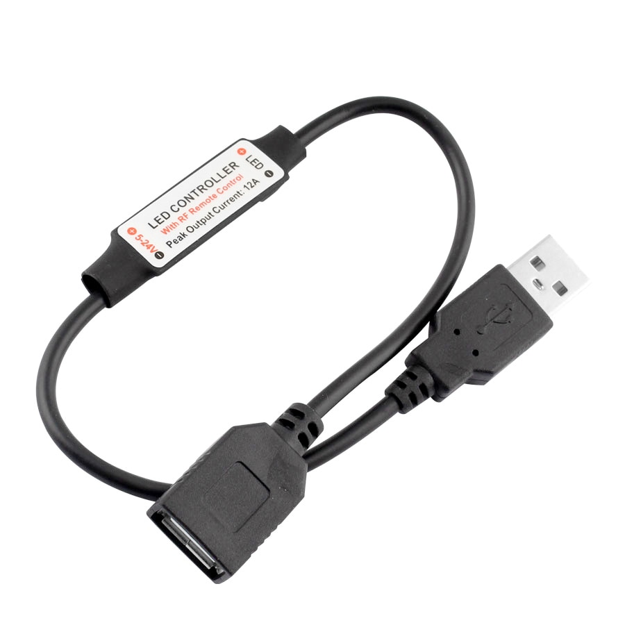 11 schlüssel USB RF Fernbedienung Für LED Streifen Mini Dimmer 5V USB Led Remote Controller Für 5050/2835 Einzigen farbe