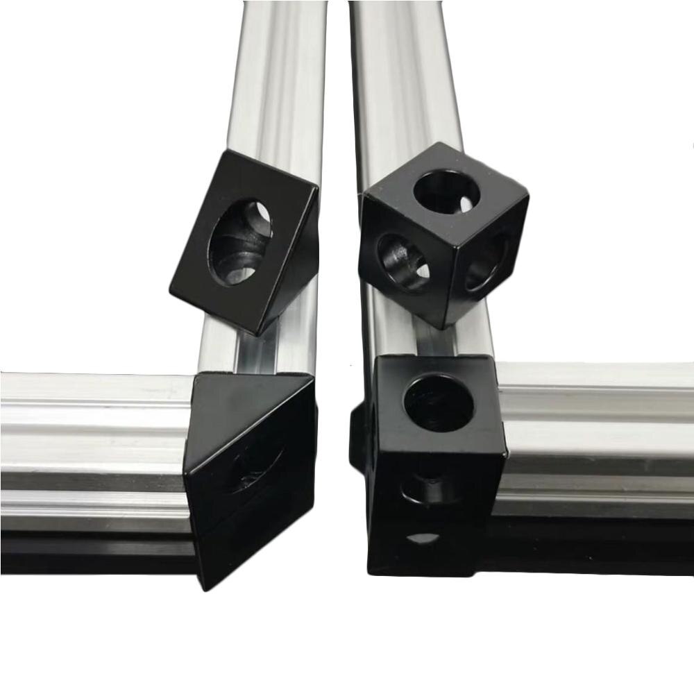 1pc Black Angle Corner Connector 90 Degree Angle Bracket For Openbuilds Cnc Mill 3d Printer Diy Parts