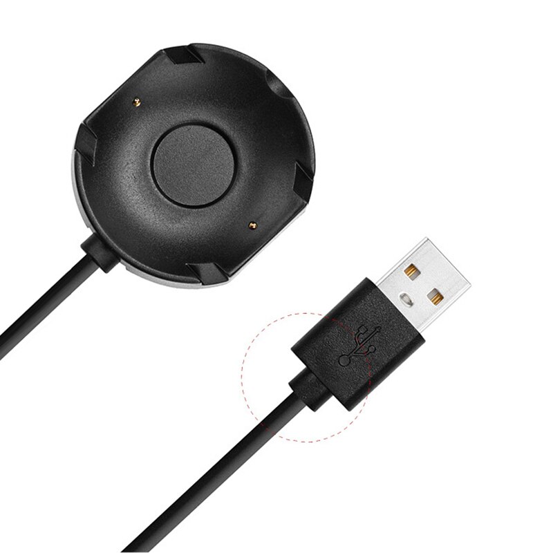 1M USB Charging Cable For Nokia Steel Hr Smart Watch Charger With Non-slip Silicone Base 1pc smart Accessories (without Watch)