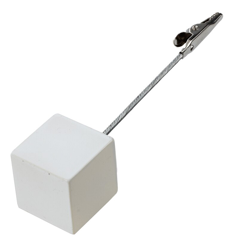 Wire Memo Holder Paper Note Clip (White)