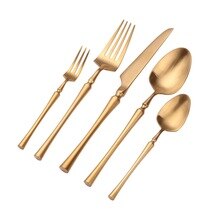 Szs Bestek Messen Sets Lepels Vorken En Messen 18/10 Roestvrij Staal Westerse Keuken Voedsel Servies Diner Set