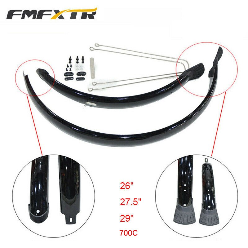 Guardabarros delantero y trasero para bicicleta BMX MTB, juego de guardabarros ligero, accesorios para bicicleta, 700C, 20, 26, 27,5, 29 pulgadas