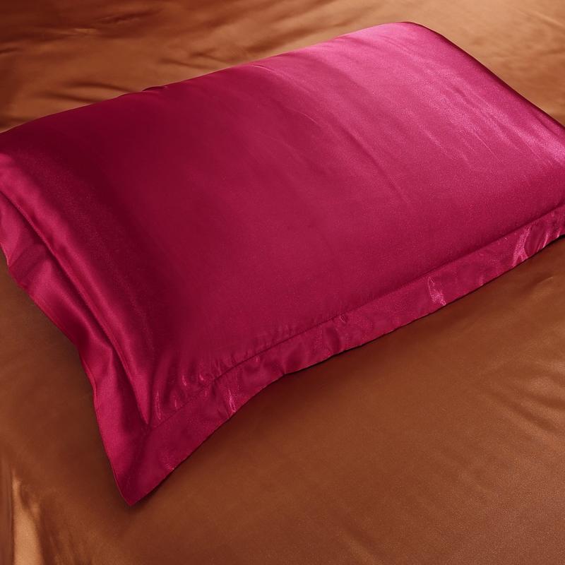 1Pc Emulatie Zijde Satijn Kussensloop Kussensloop Zijden Kussensloop 48X74Cm Diverse Kleuren Te Kiezen Standaard/Queen