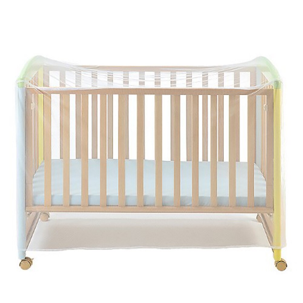 Inseto casa portátil branco mosquiteiro rede de malha berço poliéster acessórios cama do bebê capa berço verão dobrável