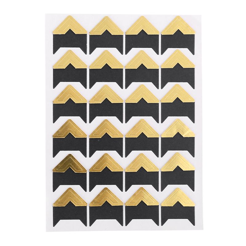 10 Sheets Photo Corners Self Adhesive Stickers, Photo Mounting Paper Corner Stickers for DIY Scrapbook Albums 20CB
