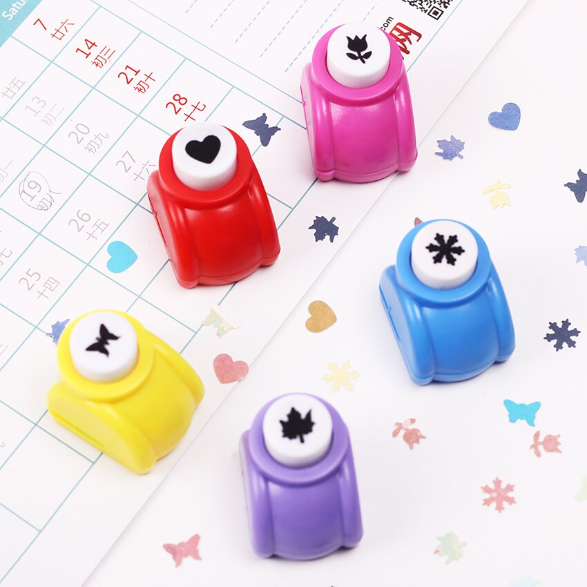 1PC Mini Kids Scrapbooking Punches Handmade Card Craft Printing Hole Punch DIY Flower Paper Craft Maple Leaf Star Shape