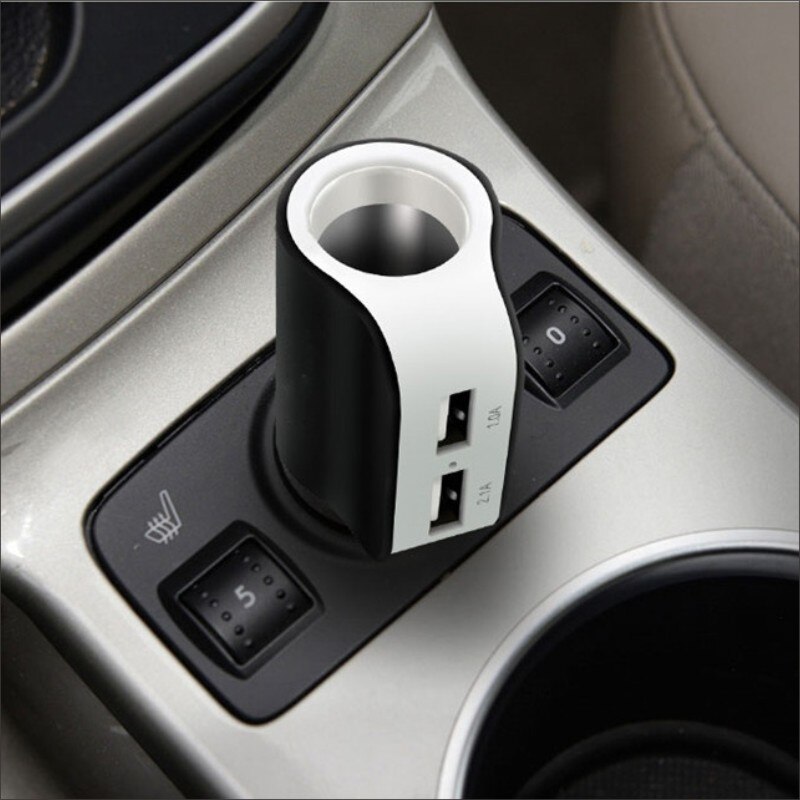 Vehicle charger Car plug 12V-24V Car filling Double USB Mobile phone charger car charger