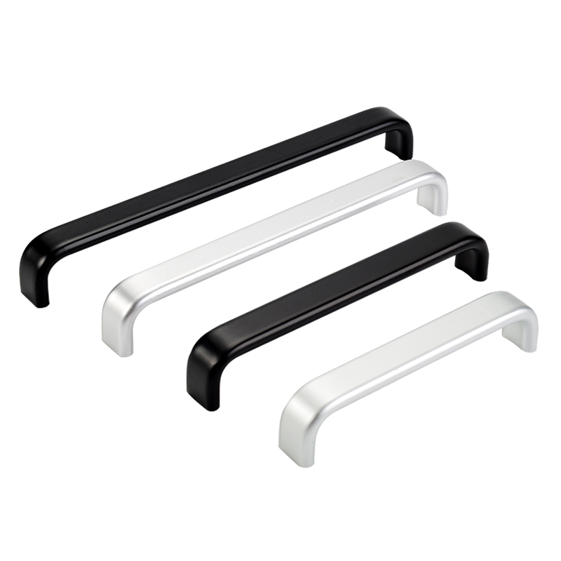 Minimalistisch modern meubilair kastdeur lade lange handgrepen voor badkamerkast zwarte aluminiumlegering