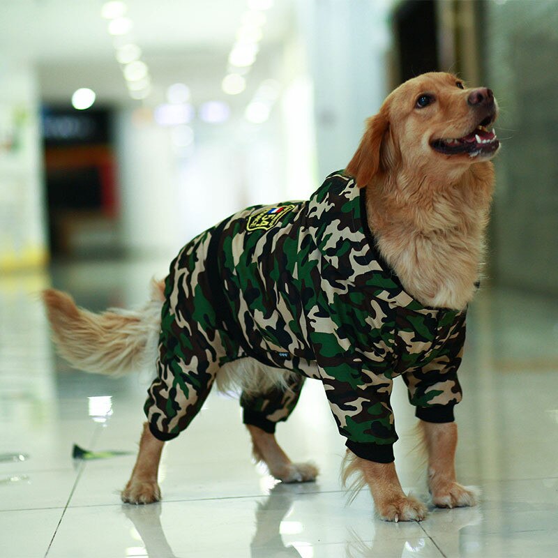 Ropa de invierno cálida de camuflaje Para mascota Perro de grande, mono con capucha, abrigo Para Retriever, chaqueta Para perros grandes, Ropa Para Perro Chihuahua