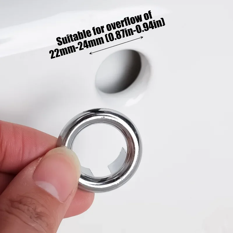 1/4Stck runde Spüle Überlauf abdeckung Becken Wasserhahn See verkleidung Hohl waschbecken Überlauf Ring für Küche Schlecht Dekoration Lieferungen