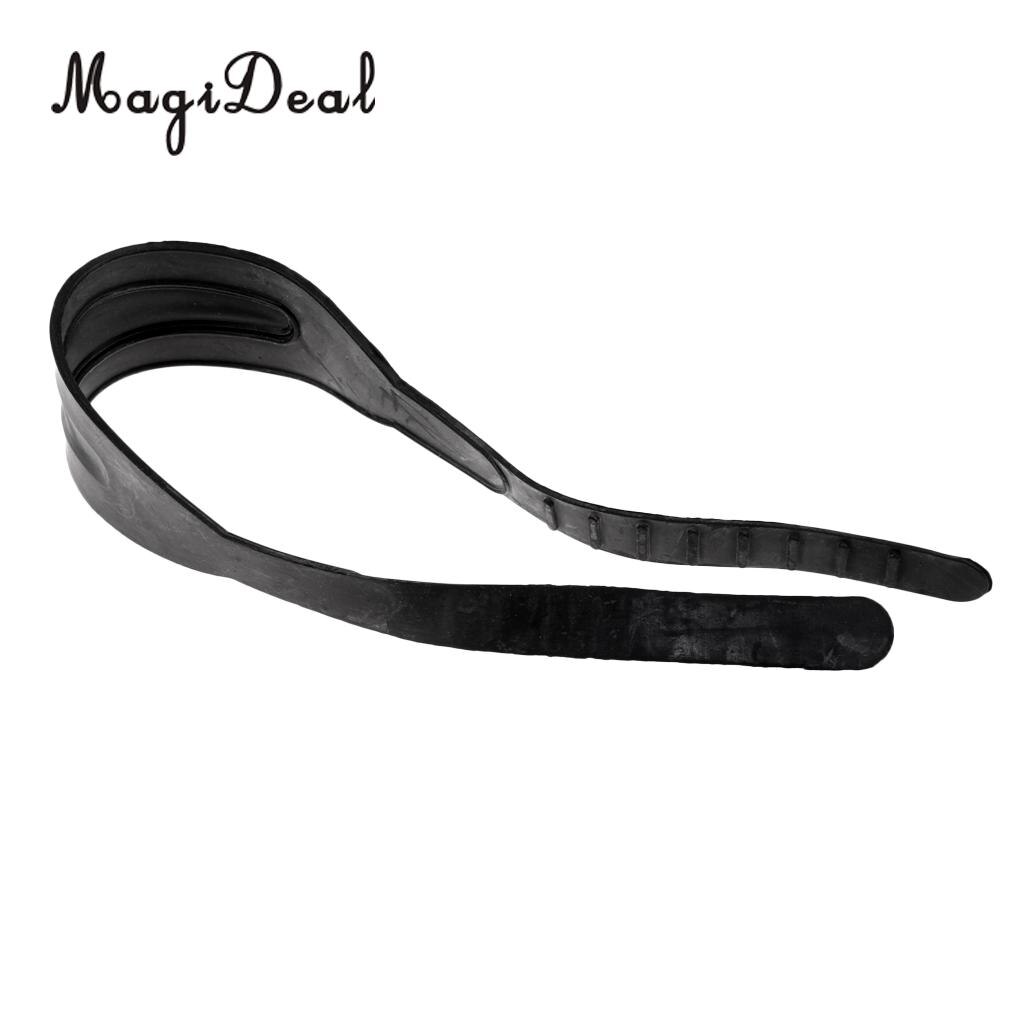 Magideal svart gummi scuba diving mask rem för snorkling simning vattensport scuba snorkling fridykning tillbehör