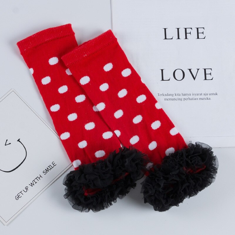 Cute Baby Girl Leg Warmers Legwarmers Birthday Party Cute Socks Kinderkleding Meisjes Legging Infanil Flower Ruffle Leg Warmer: WA156