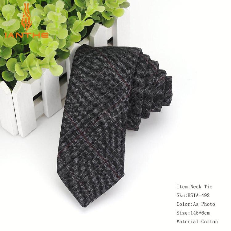 Moda męska diament sprawdź sztuczna tkanina z garnitur w paski chudy krawaty mężczyźni małe krawaty projektant krawat jednolity krawat: IA492