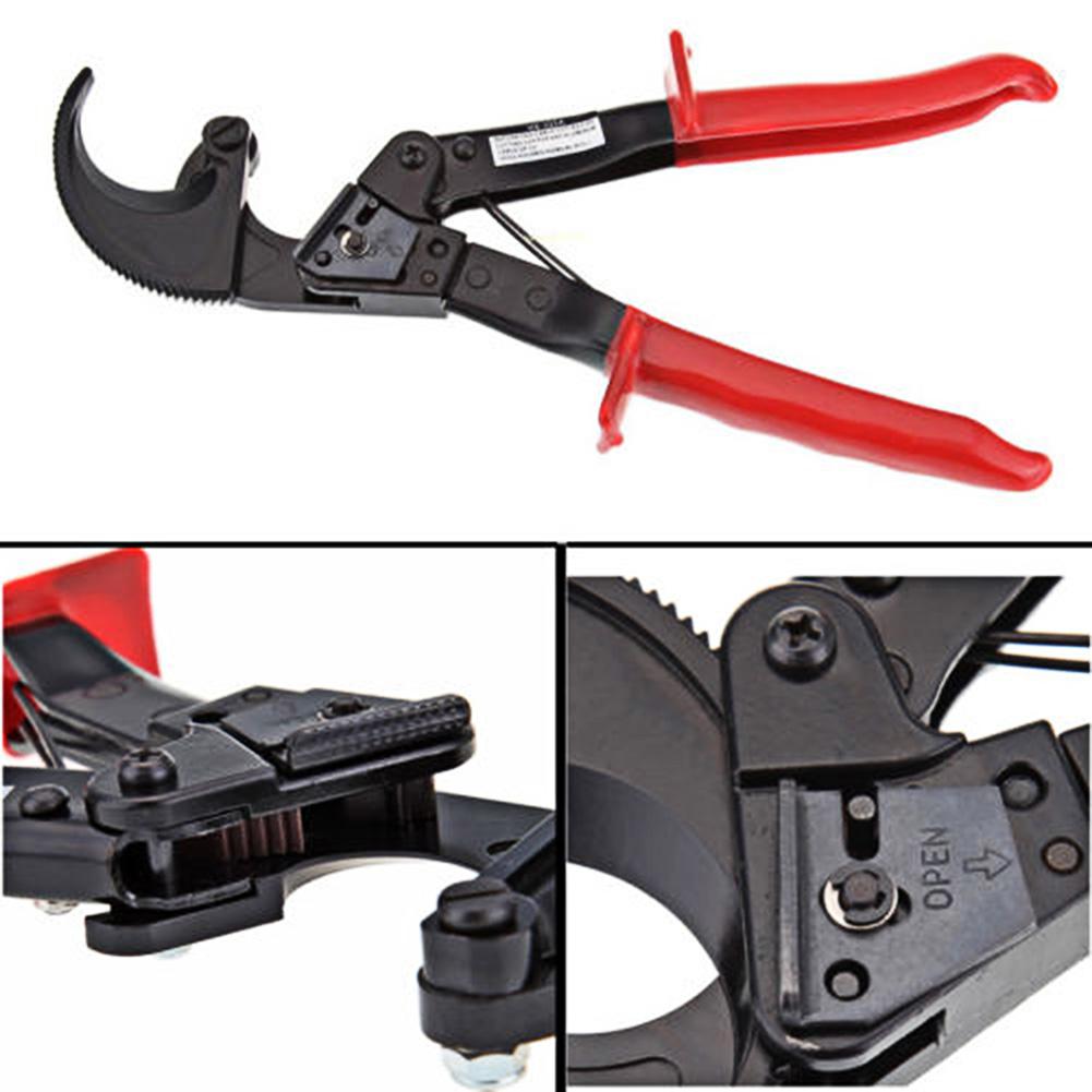HS-325A 240mm2 Insulated Pliers Ratcheting Ratchet Cable Cutter Carbon Steel Germany Wire Cutter Long Nose: Default Title