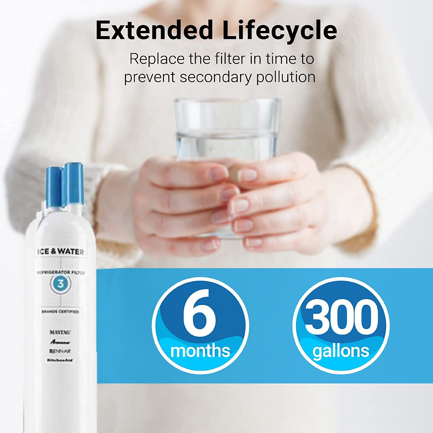 Edr3rxd1 Compatibel Met 4396841 4396710 Filter 3 P2rfwg2 9030 9083