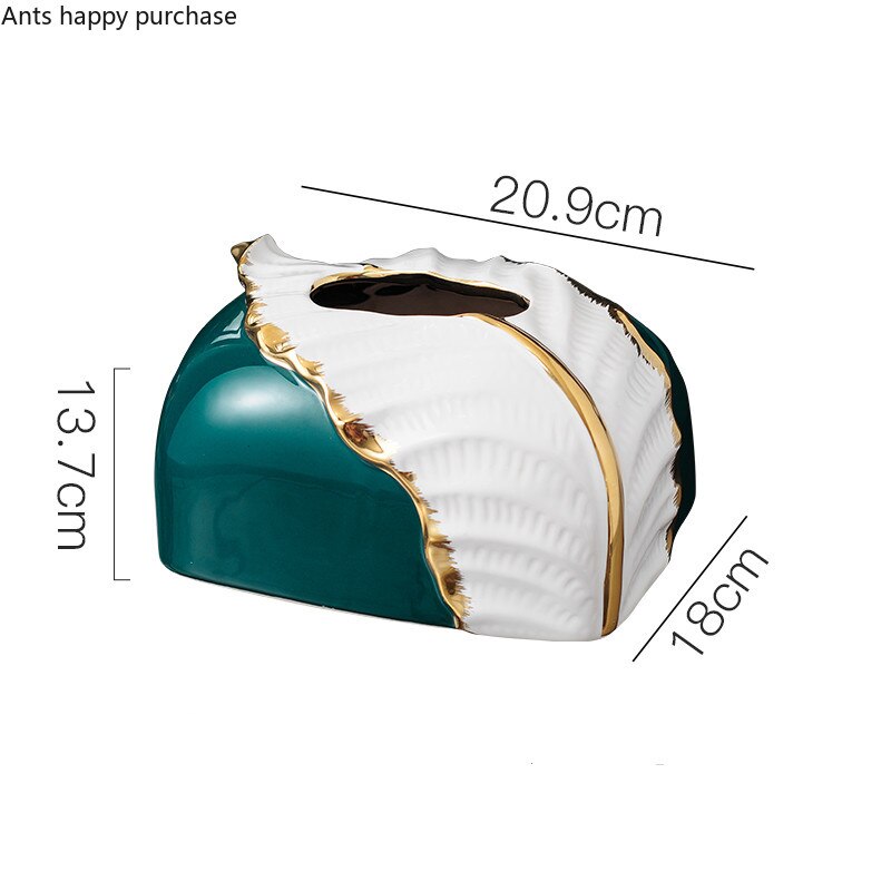 Ceramic Tissue Box Decoration Leaf Tissue Storage Box Home Desktop Decoration Paper Towel Tube Paper Towel Holder Tissue Boxes