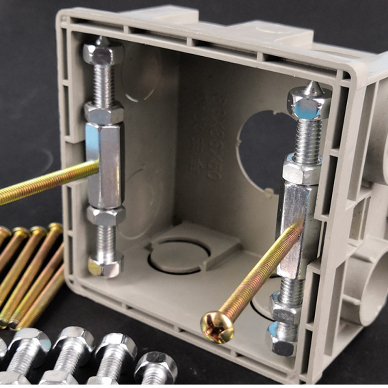 10pcs 86 Type Socket Wall Mount Switch Box Herstel Bodem Donker Doos Reparatie Secret Stash Struts Reparatie