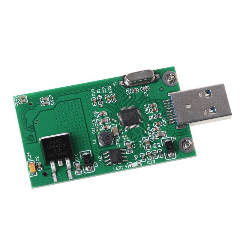 MSATA SSD to USB 3.0 Adapter Card ASM1153E High Speed Mobile U Disk Converter